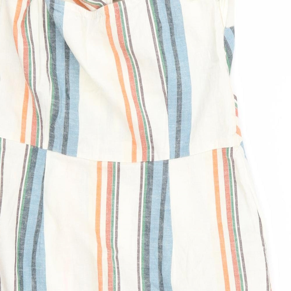 F&F Womens Multicoloured Striped  A-Line  Size 10