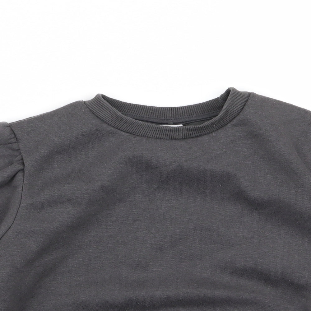 Zara Girls Grey   Pullover Jumper Size 8 Years