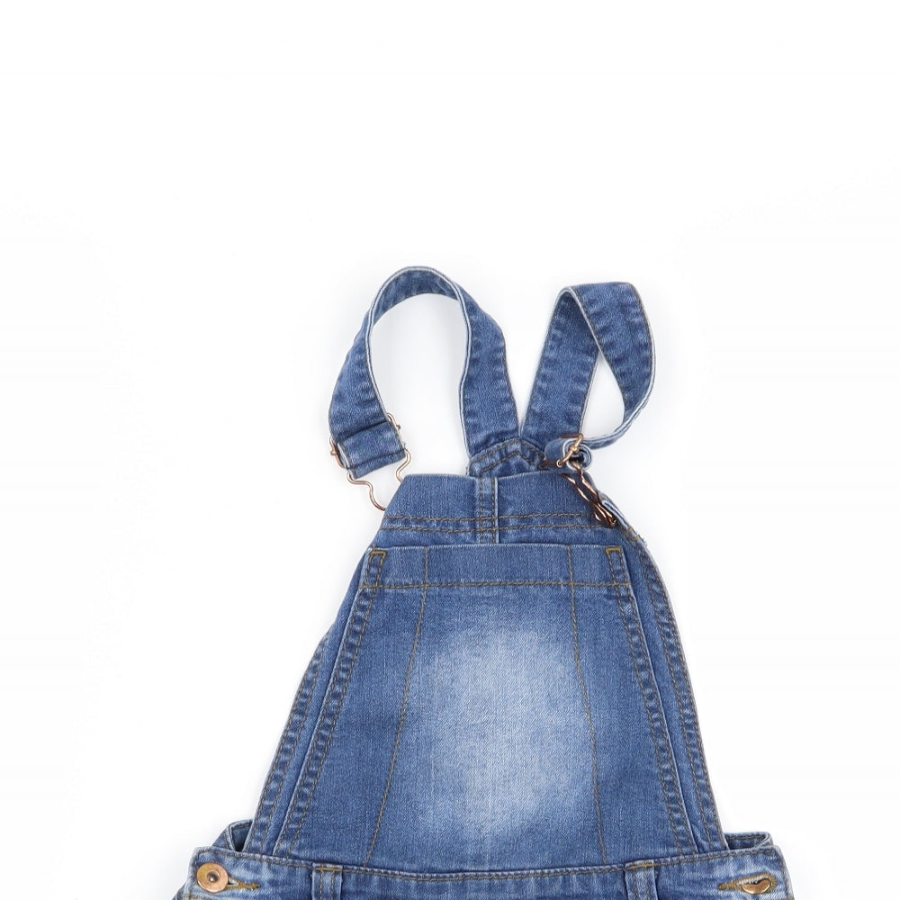TU Girls Blue   Dungaree One-Piece Size 7 Years