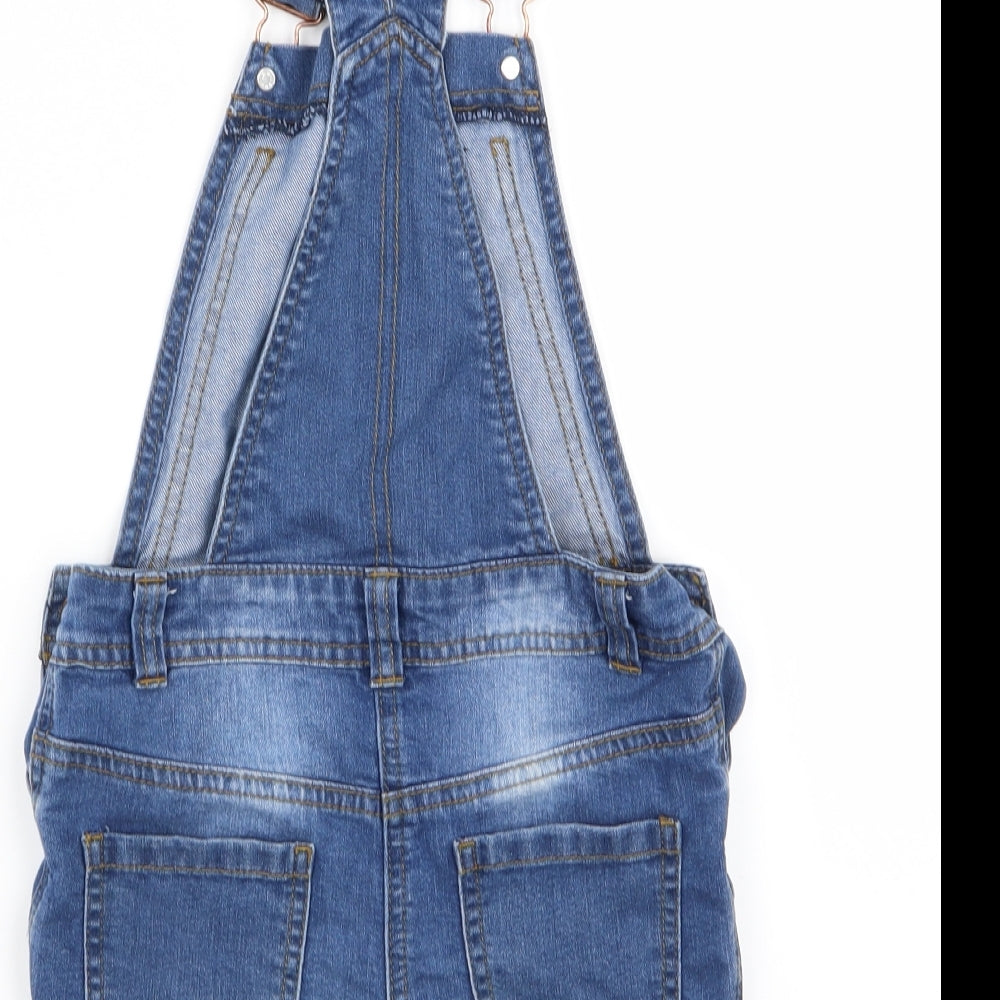 TU Girls Blue   Dungaree One-Piece Size 7 Years