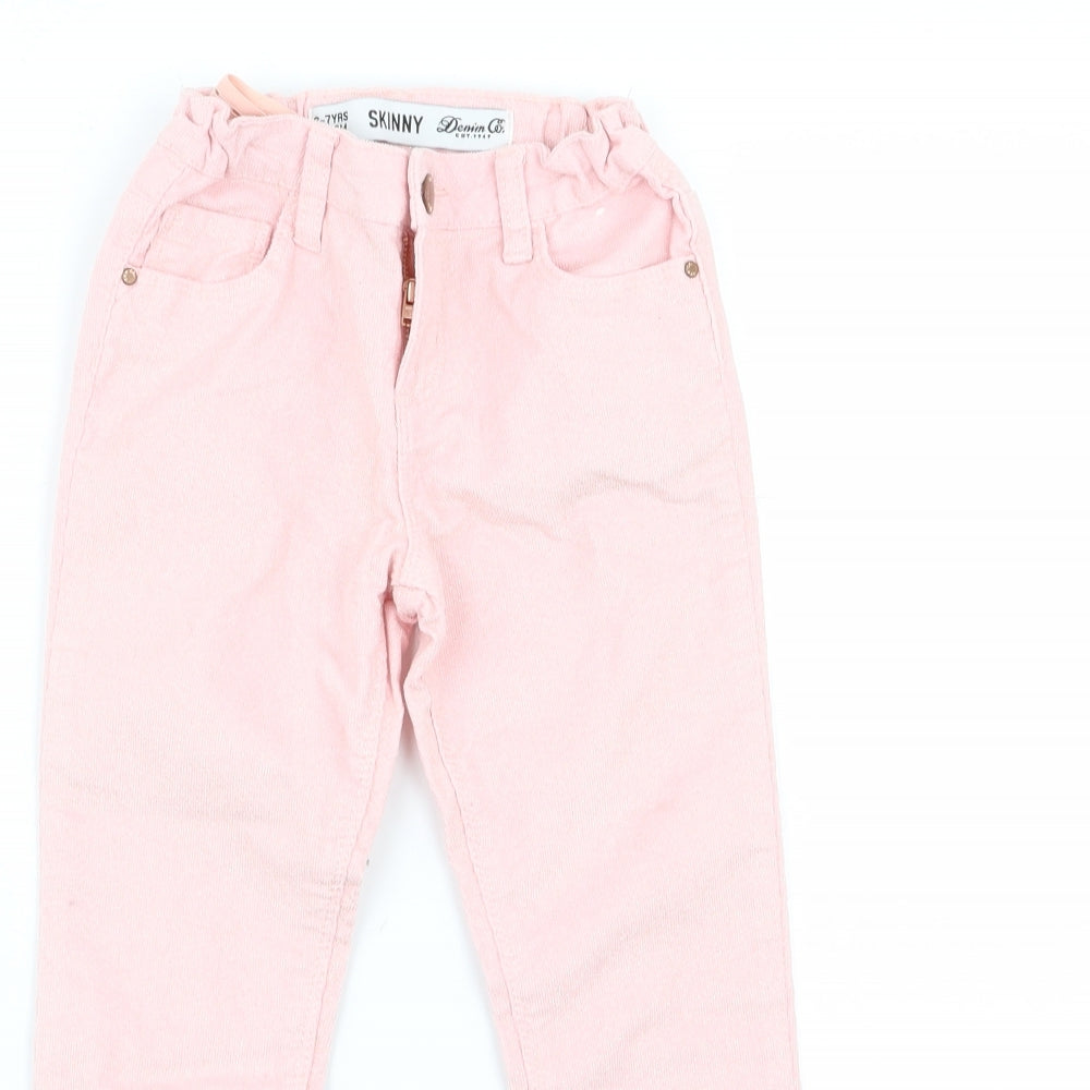 denim and co Girls Pink   Skinny Jeans Size 6-7 Years