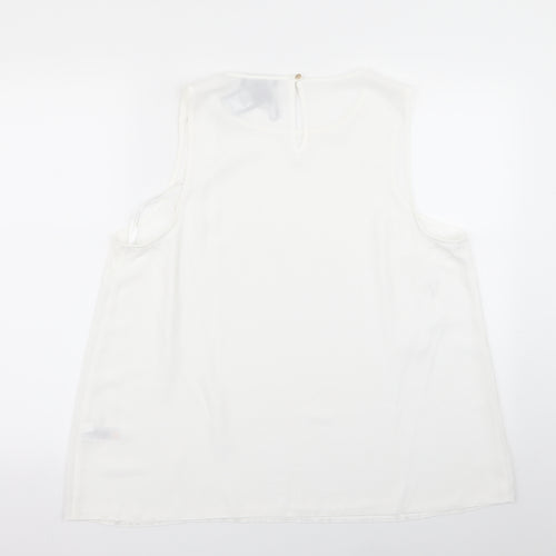 Primark Womens White   Basic Tank Size 18