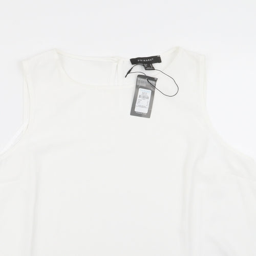 Primark Womens White   Basic Tank Size 18