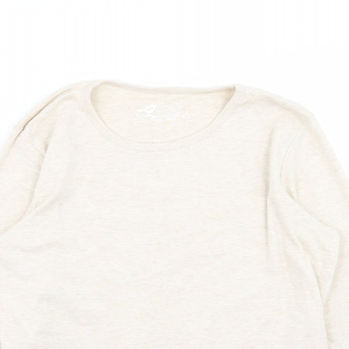 BHS Womens Beige   Basic T-Shirt Size 16