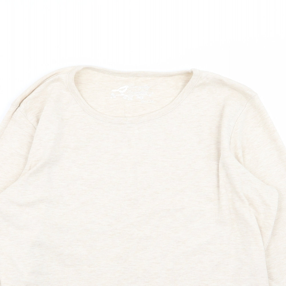 BHS Womens Beige   Basic T-Shirt Size 16