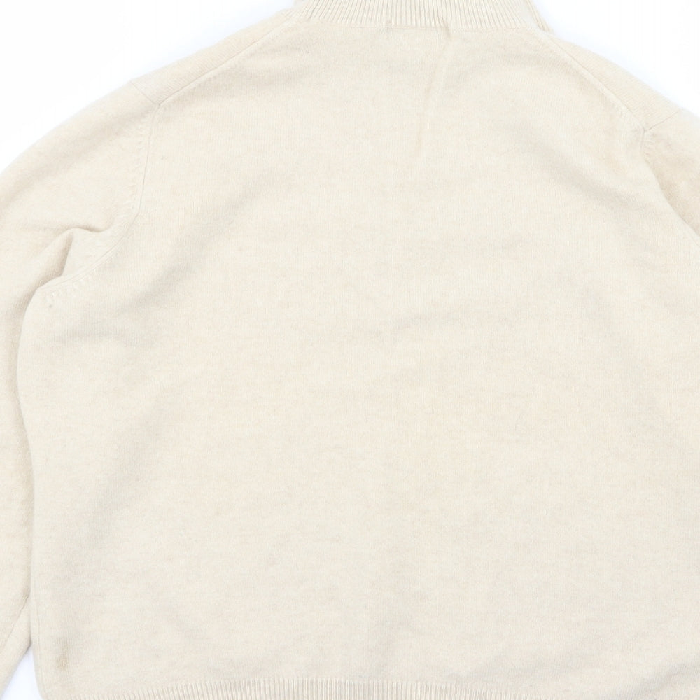 M&s Womens Beige   Pullover Jumper Size 18