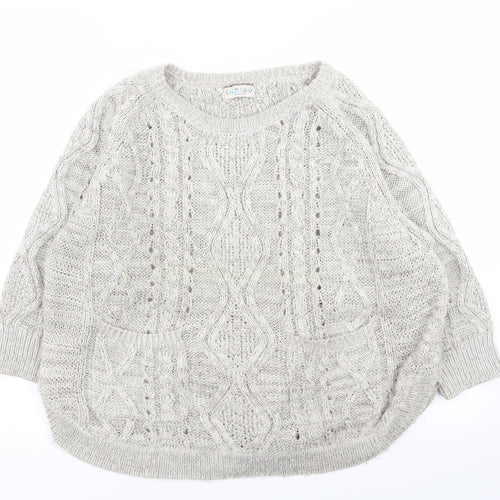 Indigo Womens Grey   Pullover Jumper Size 16
