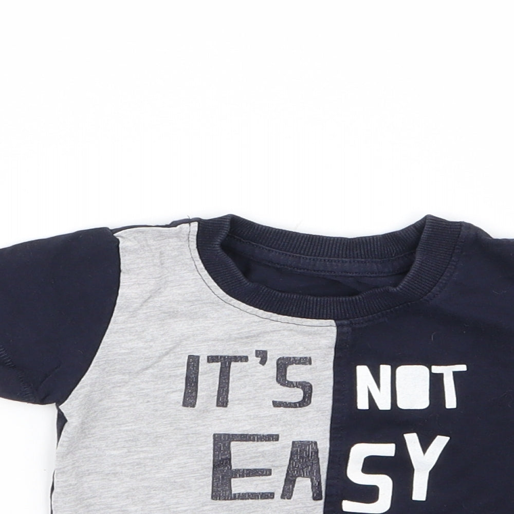 Matalan Boys Multicoloured   Basic T-Shirt Size 9-12 Months