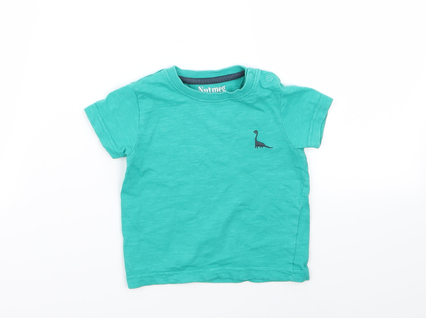 Nutmeg Boys Green   Basic T-Shirt Size 9-12 Months