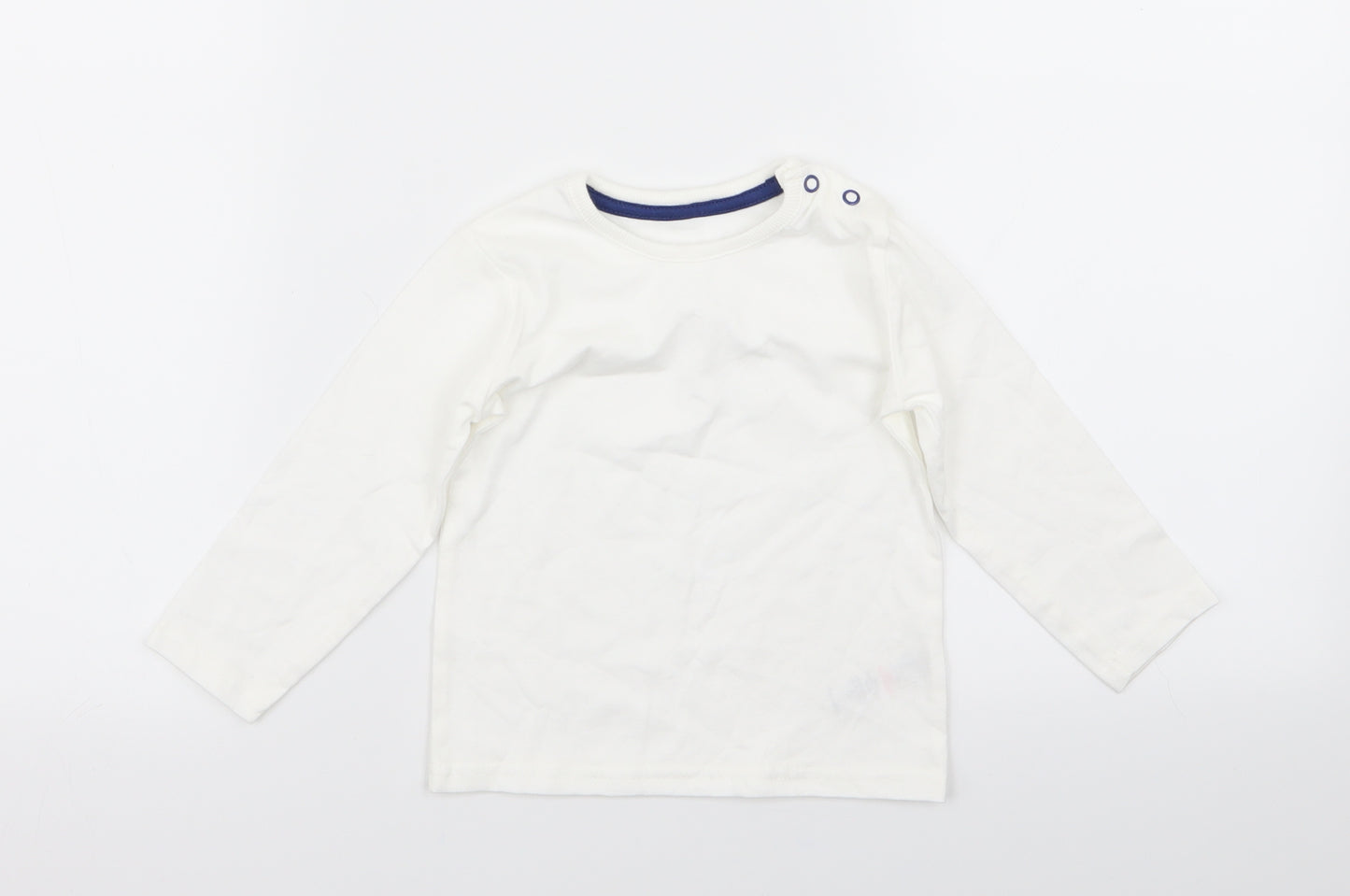 Asda George Boys White   Basic T-Shirt Size 9-12 Months