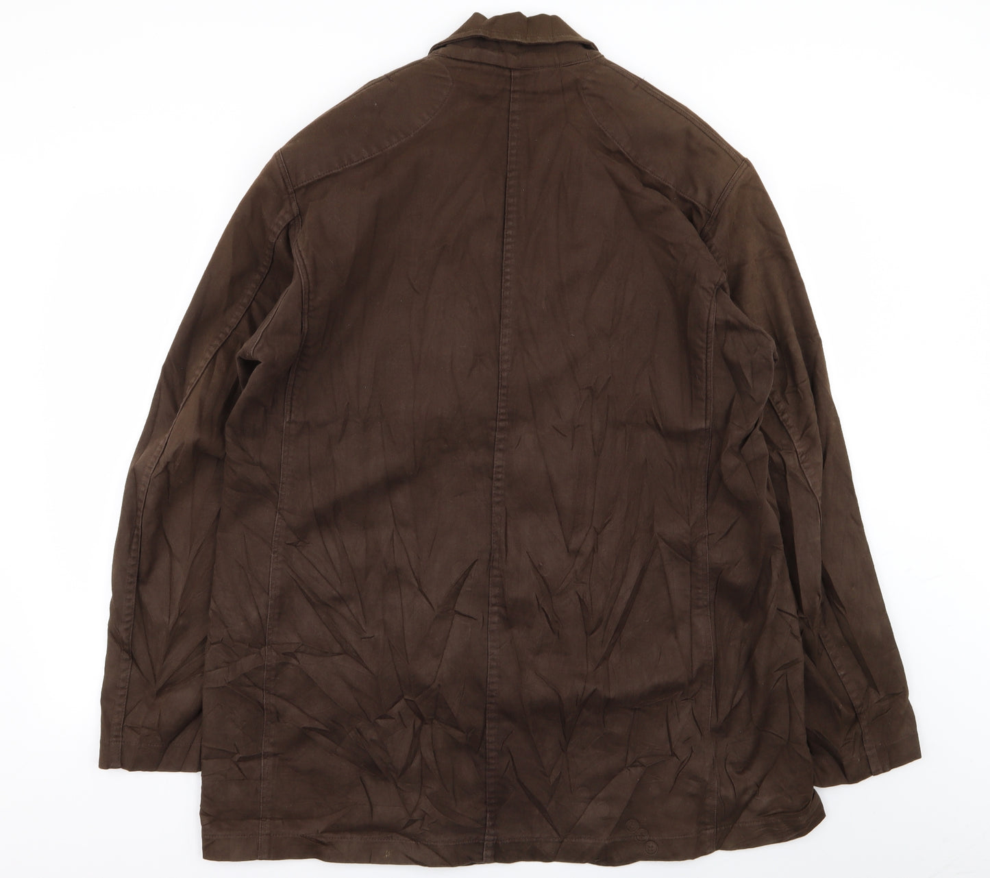 nick ashley Mens Brown   Overcoat Coat Size XL