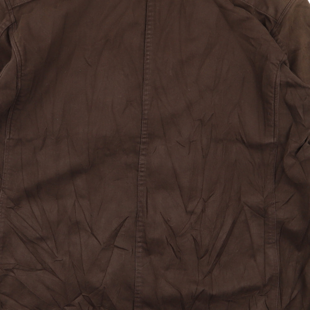 nick ashley Mens Brown   Overcoat Coat Size XL