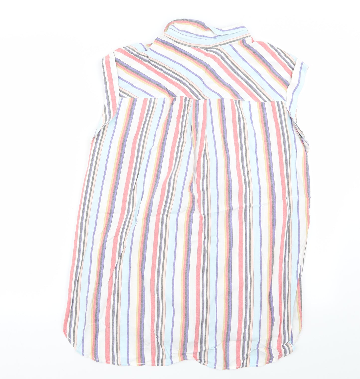 Papaya Womens Multicoloured Striped  Basic Button-Up Size 14