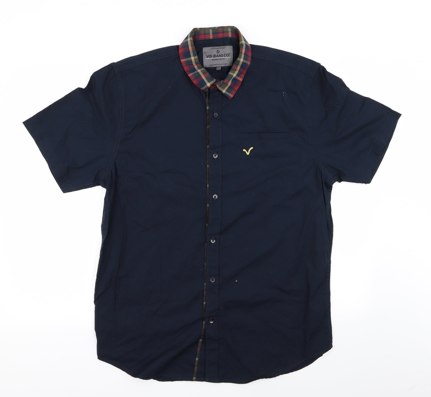 Voi Jeans Mens Blue    Button-Up Size 2XL