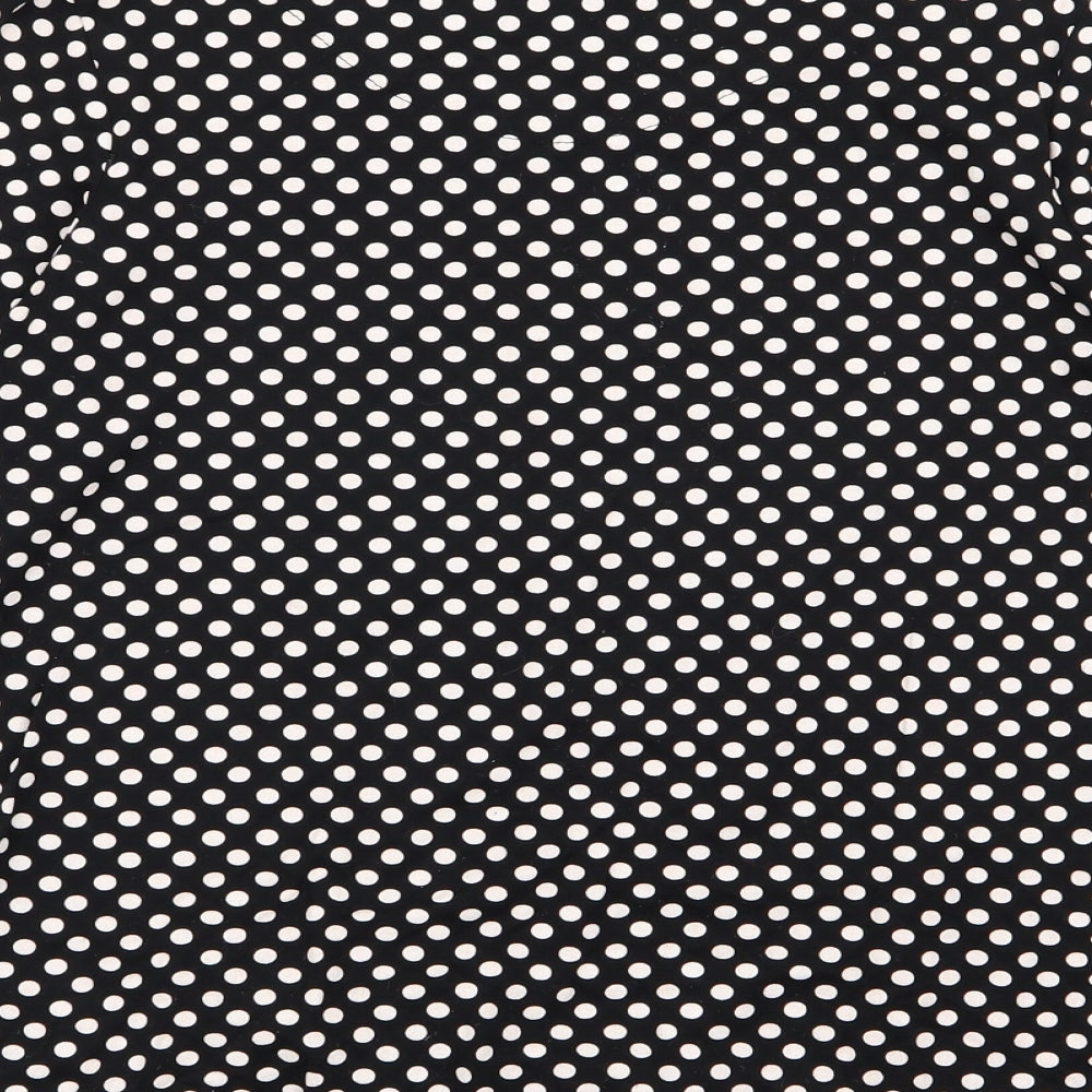 TU Womens Black Polka Dot  Basic T-Shirt Size 14