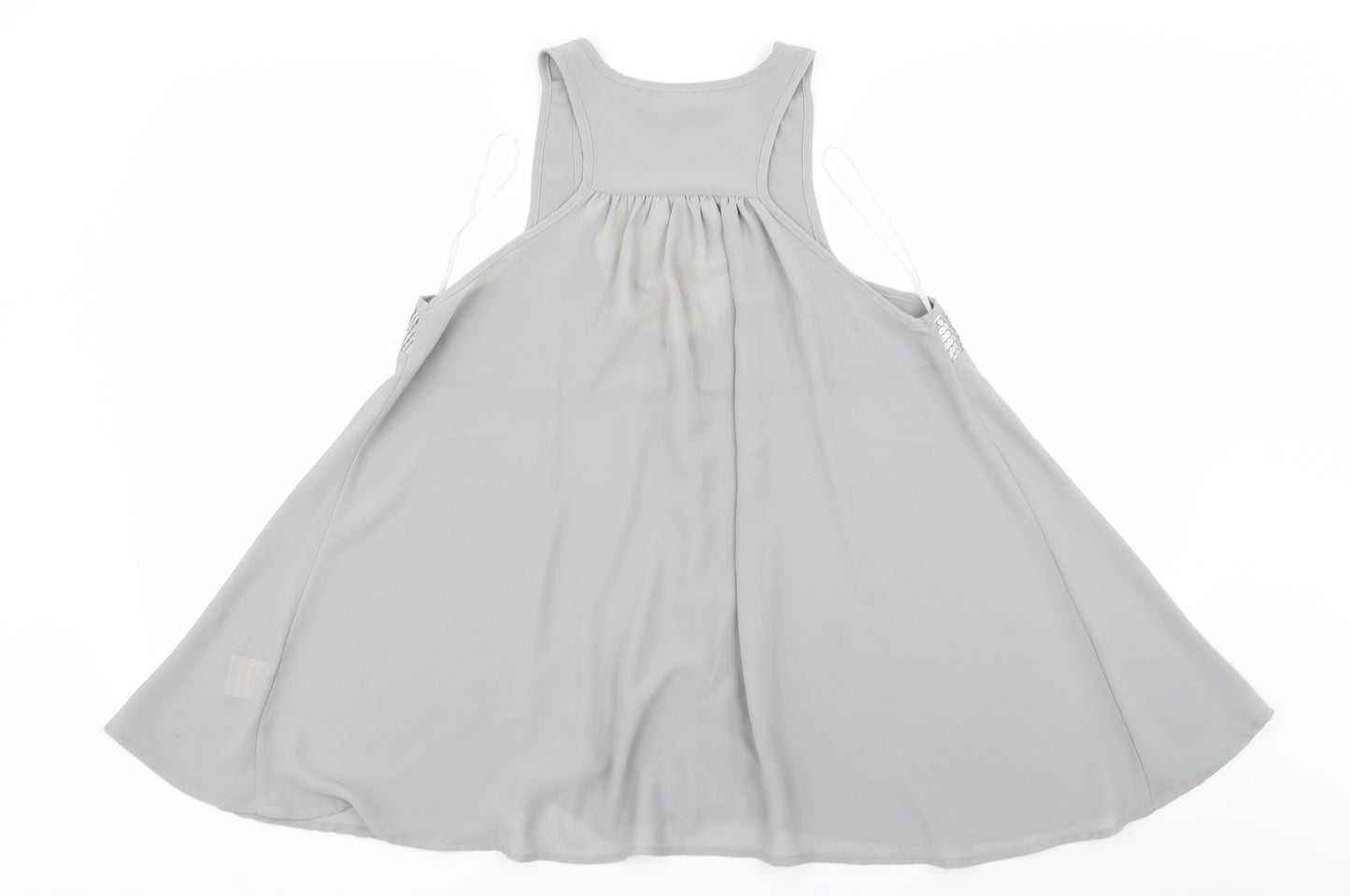 Internacionale Womens Grey   Basic Blouse Size 14