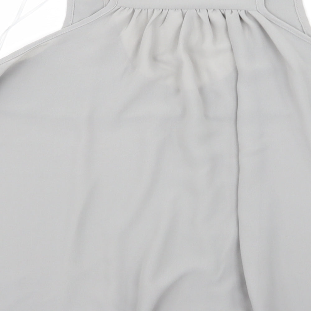 Internacionale Womens Grey   Basic Blouse Size 14