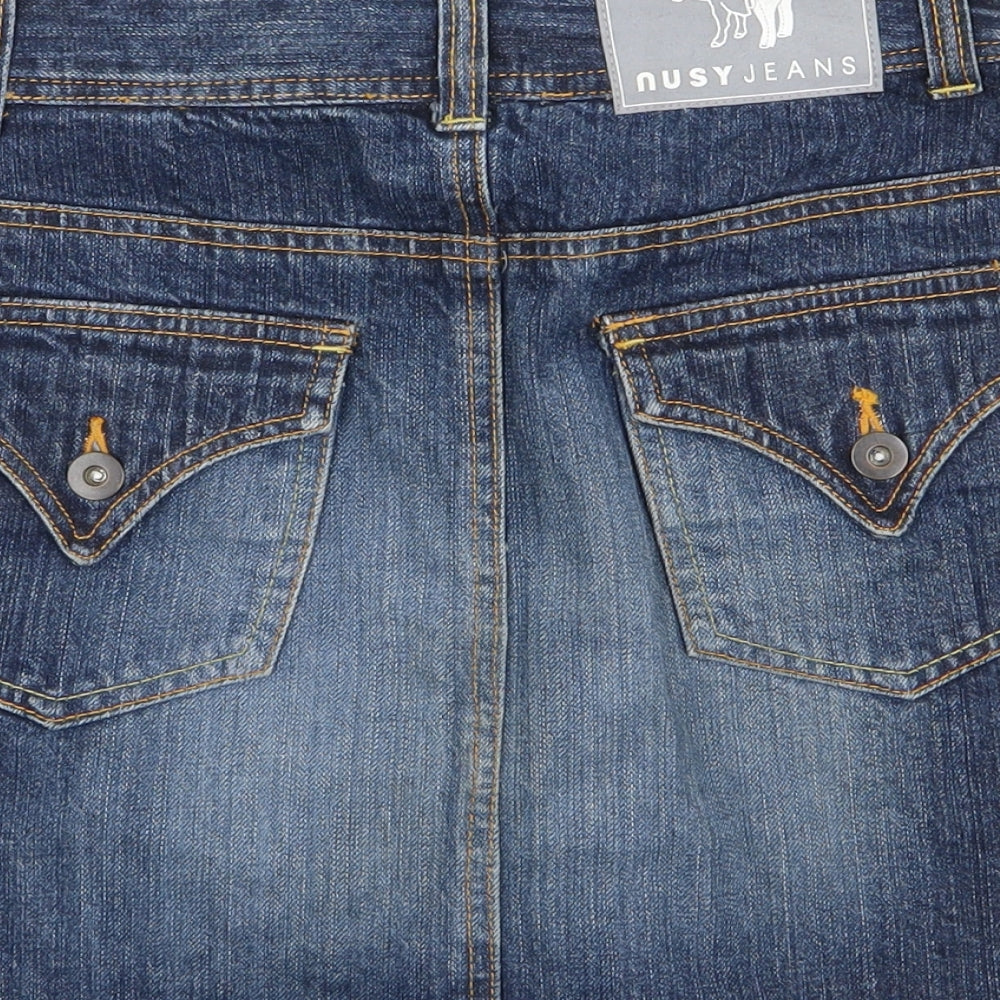 nusy jeans Womens Blue   Mini Skirt Size 28 in