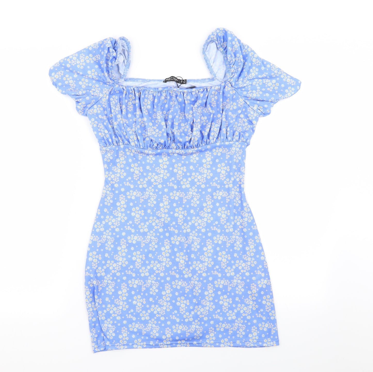 Nasty Gal Womens Blue Floral  Mini  Size 10