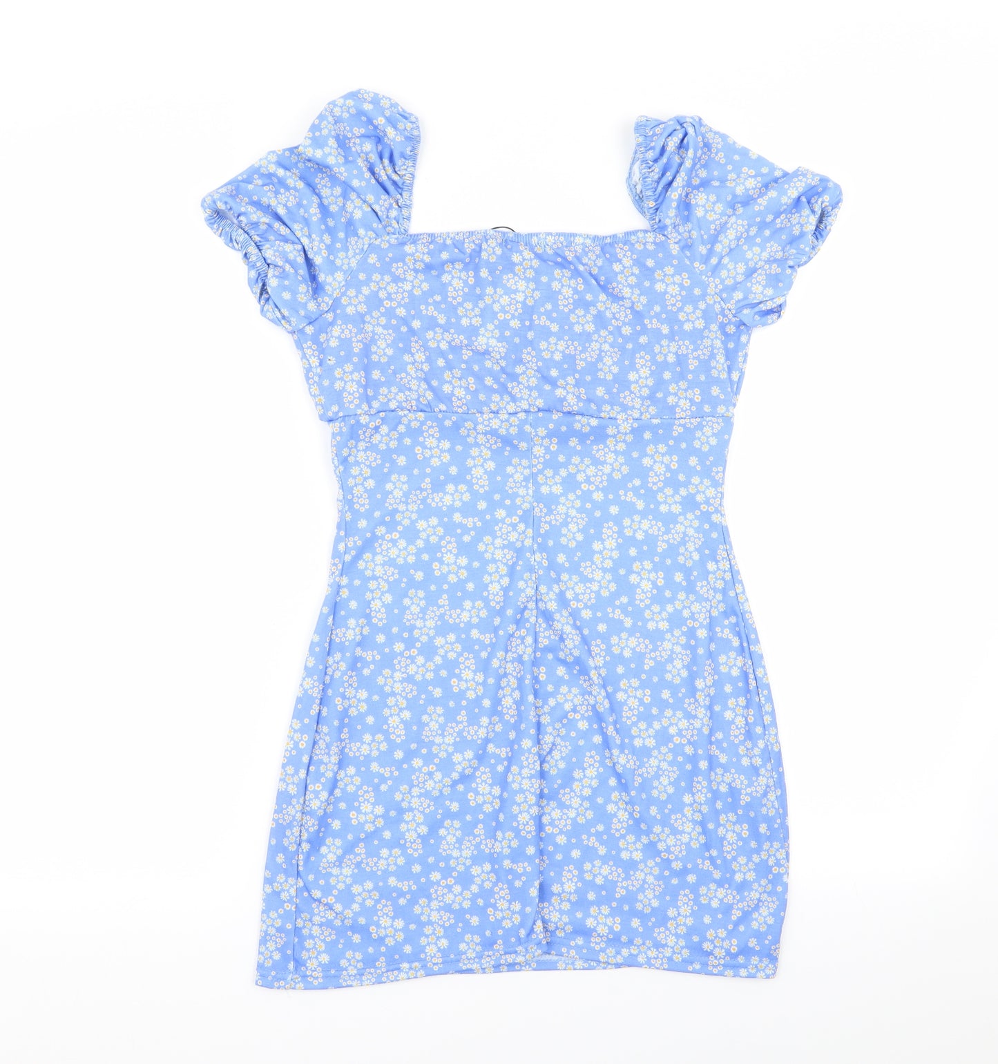 Nasty Gal Womens Blue Floral  Mini  Size 10