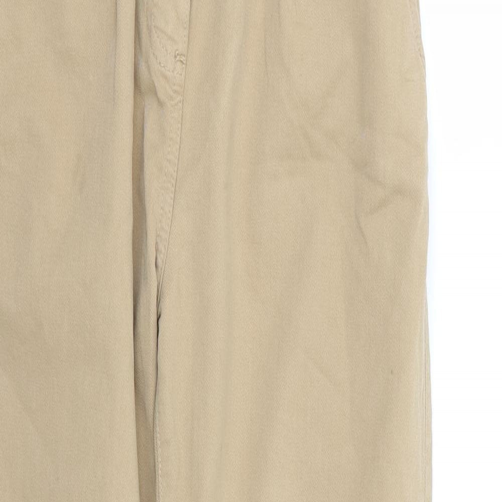 Bershka Womens Beige   Chino Trousers Size 6 L26 in