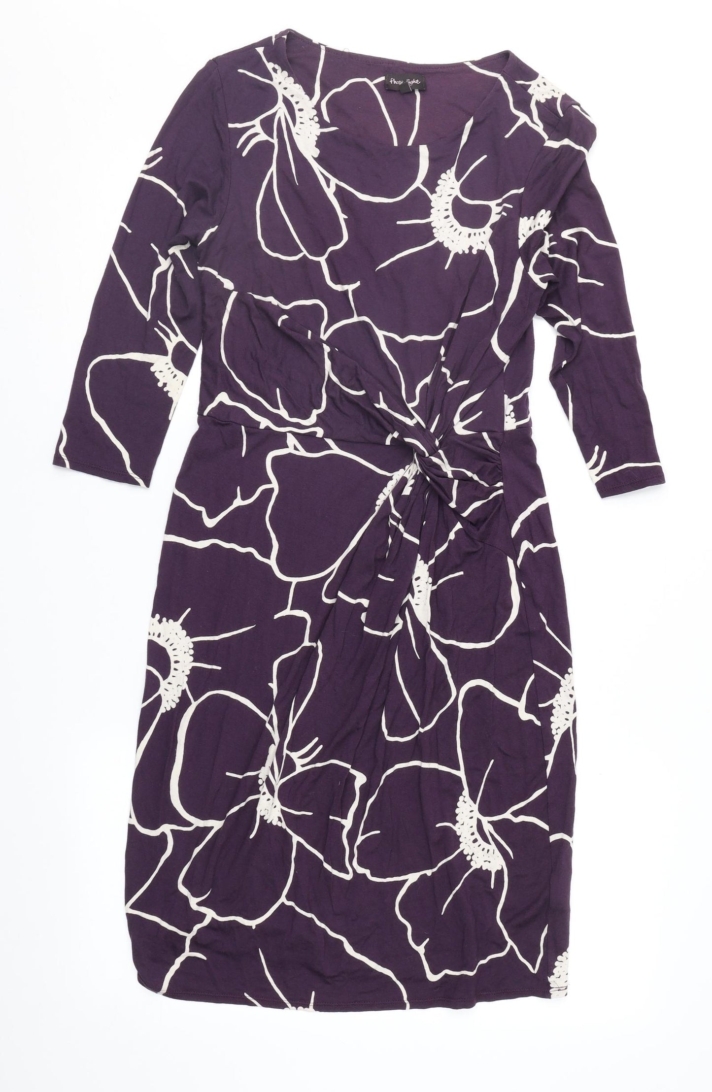Phase Eight Womens Purple Geometric  Fit & Flare  Size 10
