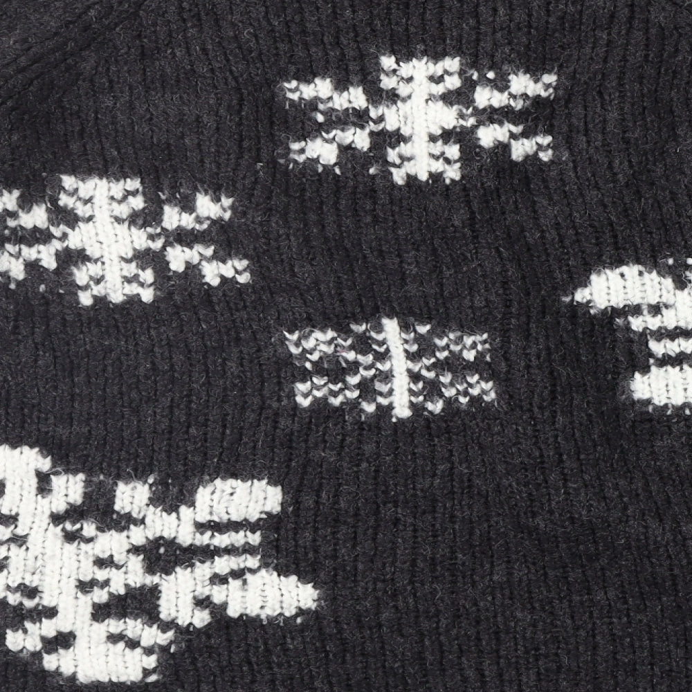 NEXT Womens Grey Geometric  Pullover Jumper Size 10  - Snowflake