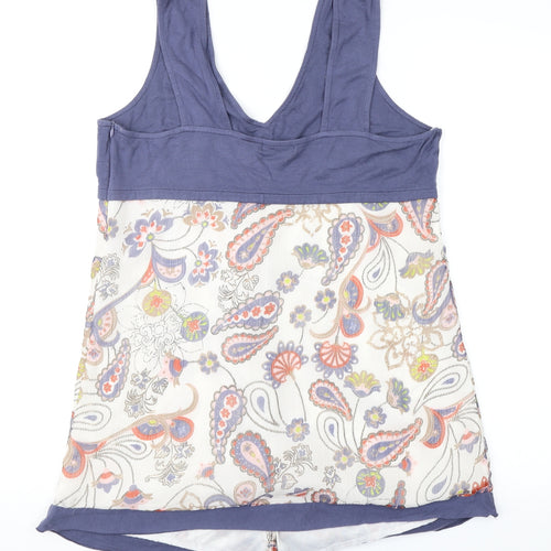 La Redoute Womens Blue Paisley  Basic Blouse Size 14