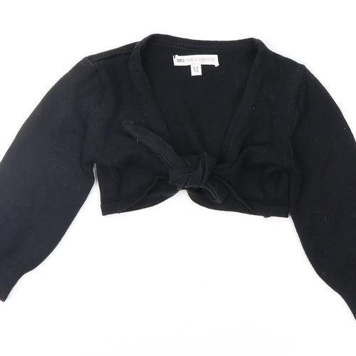 Marks and Spencer Girls Black   Cardigan Jumper Size 5-6 Years