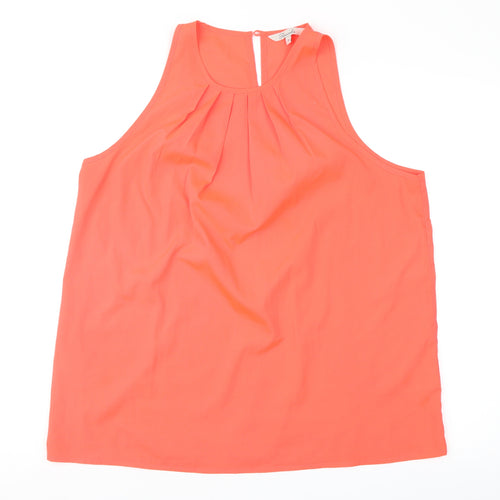 Peacocks Womens Orange   Basic Blouse Size 16