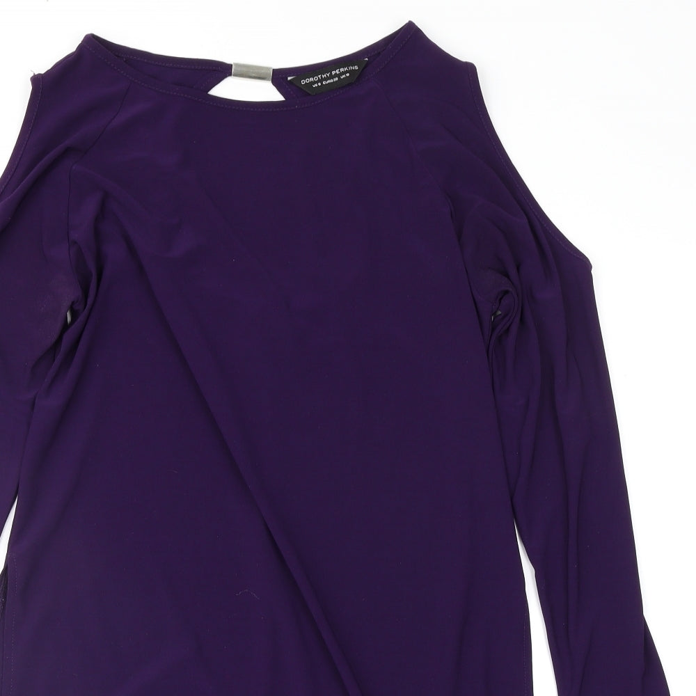 Dorothy Perkins Womens Purple   Tunic Blouse Size 10