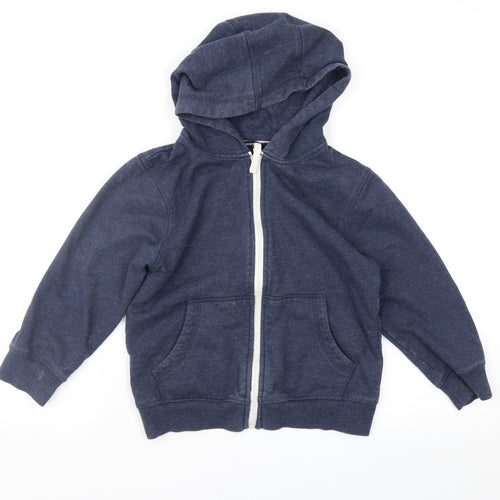 George Boys Blue   Full Zip Hoodie Size 5-6 Years