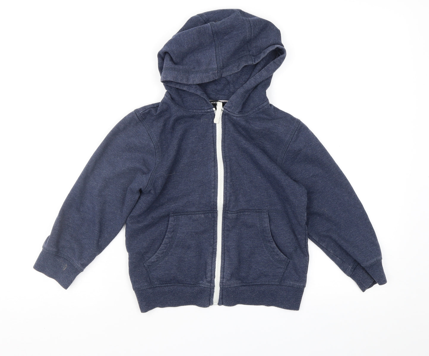 George Boys Blue   Full Zip Hoodie Size 5-6 Years