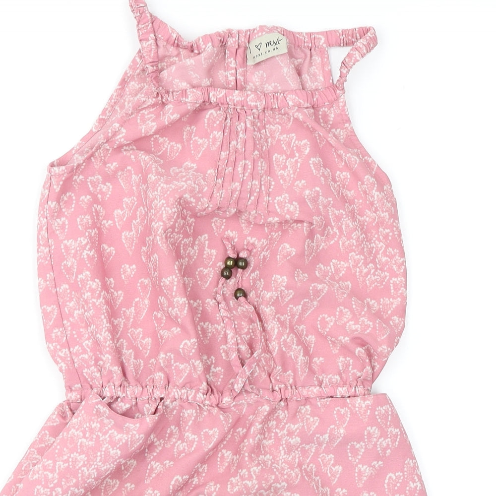 NEXT Girls Pink Geometric  Shift  Size 6 Years