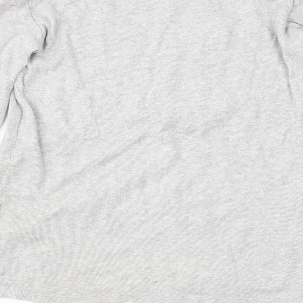 NEXT Girls Grey  Jersey Basic Blouse Size 5 Years