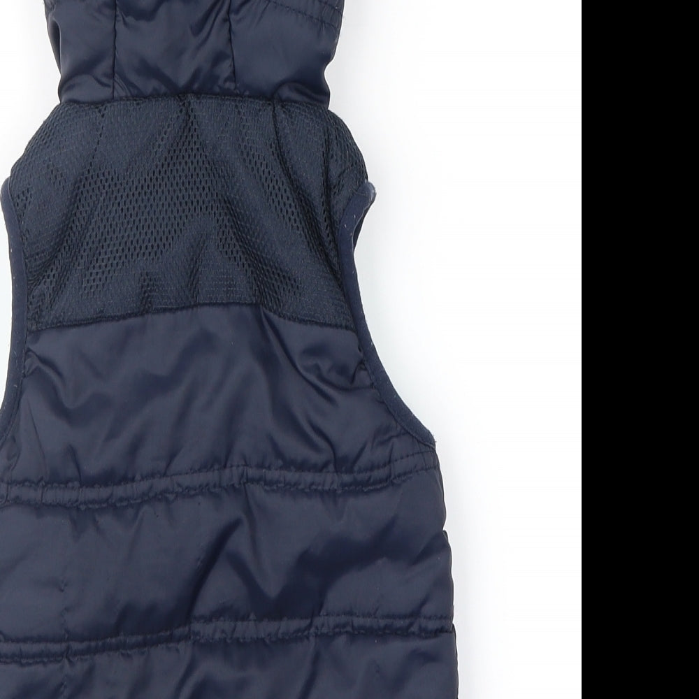 Baby Boys Blue   Gilet Waistcoat Size 9-12 Months