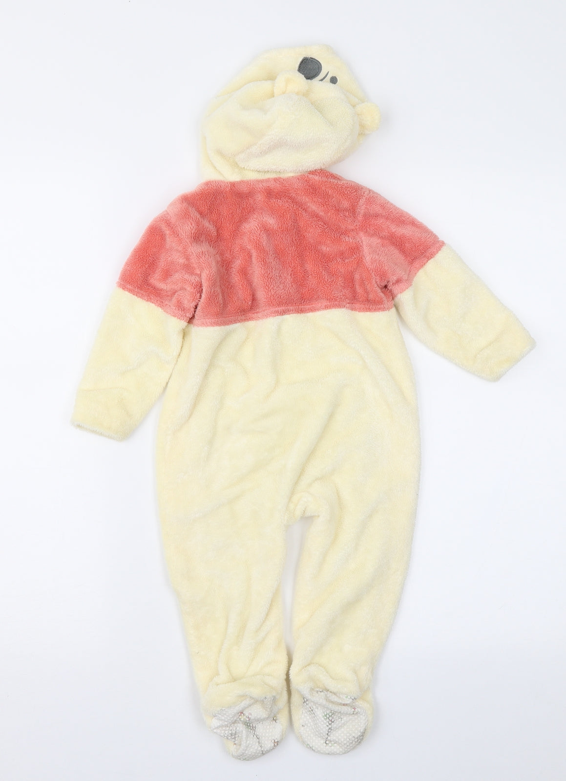 Disney Baby Baby Yellow Colourblock  Overcoat Snowsuit Size 9-12 Months  - Winnie the Pooh