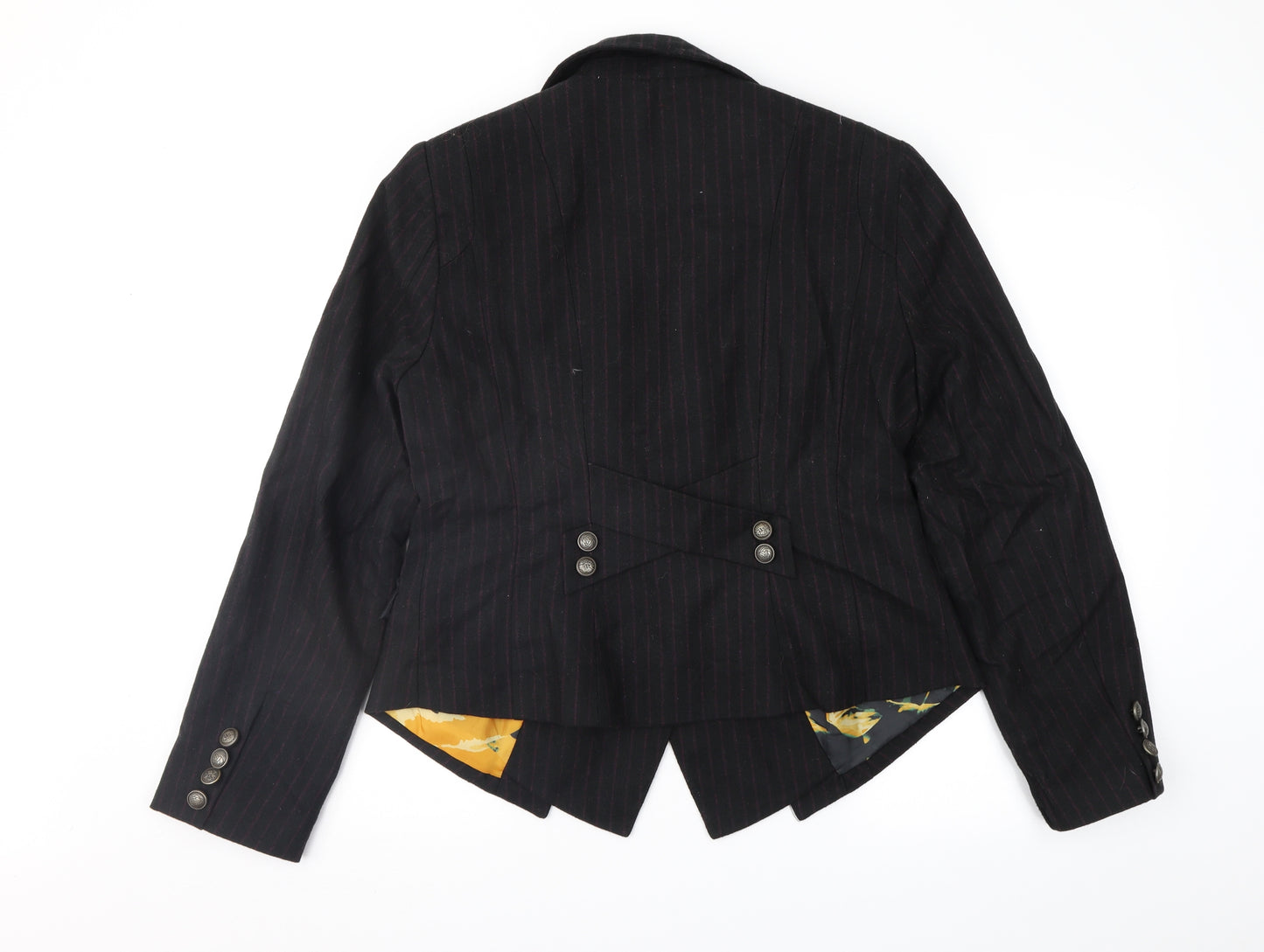 Joe Browns Womens Black Striped  Jacket  Size 16