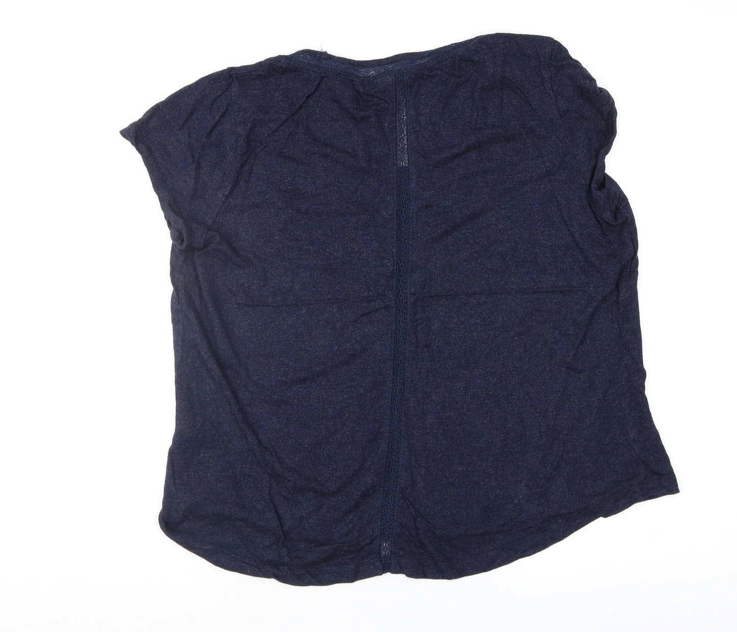 Fat Face Womens Blue Geometric  Basic T-Shirt Size 14