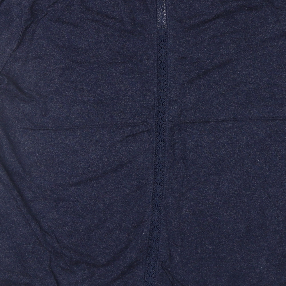 Fat Face Womens Blue Geometric  Basic T-Shirt Size 14