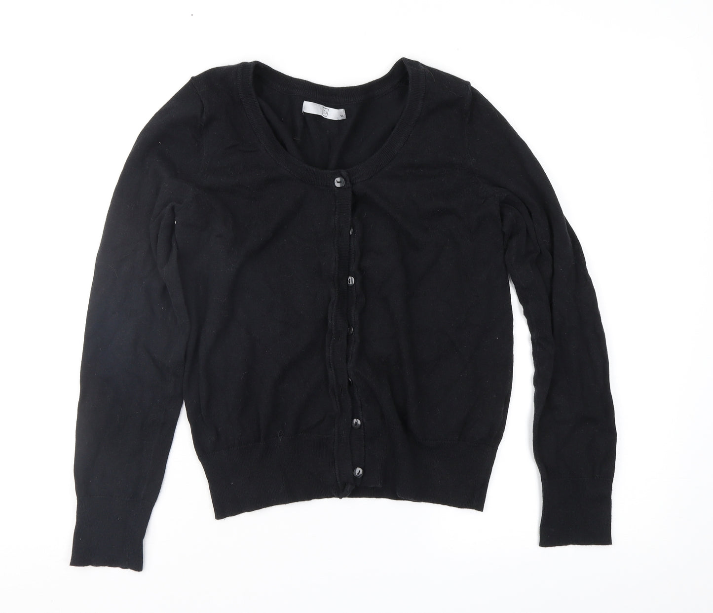 TU Womens Black   Cardigan Jumper Size 10