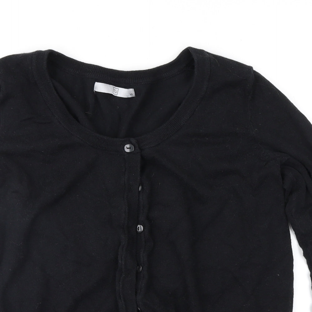 TU Womens Black   Cardigan Jumper Size 10