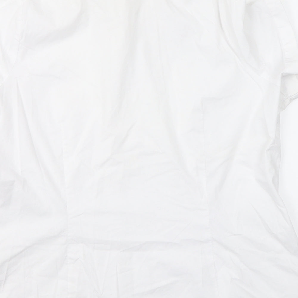 Marks and Spencer Womens White   Basic Button-Up Size 18