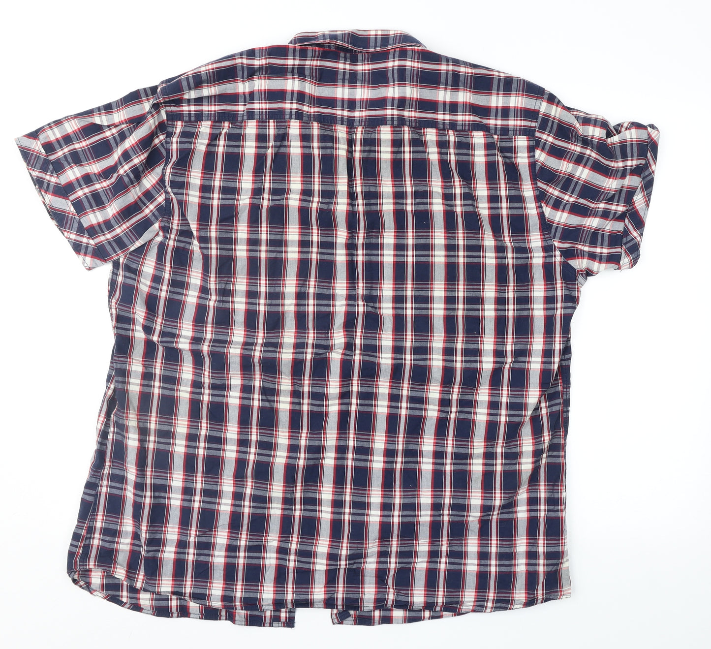 Peacocks Mens Blue Check   Button-Up Size 2XL