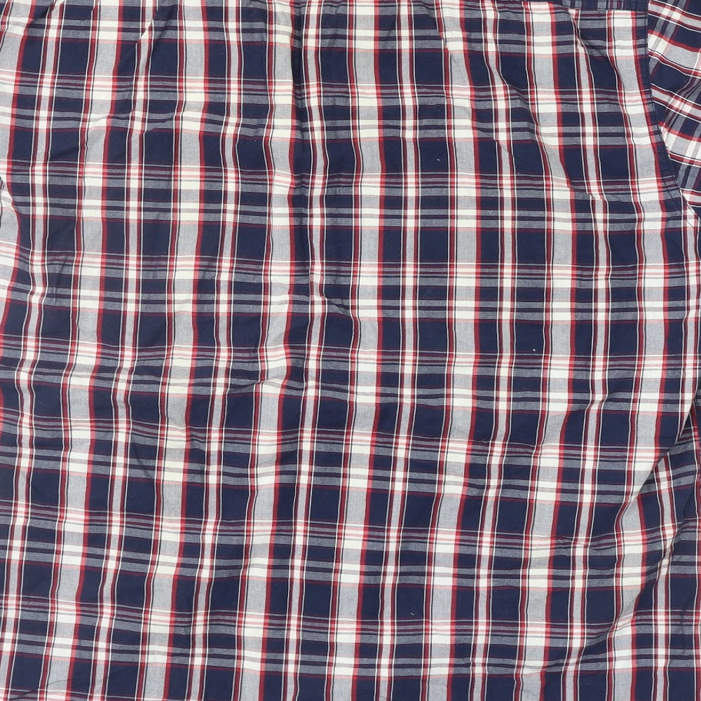 Peacocks Mens Blue Check   Button-Up Size 2XL