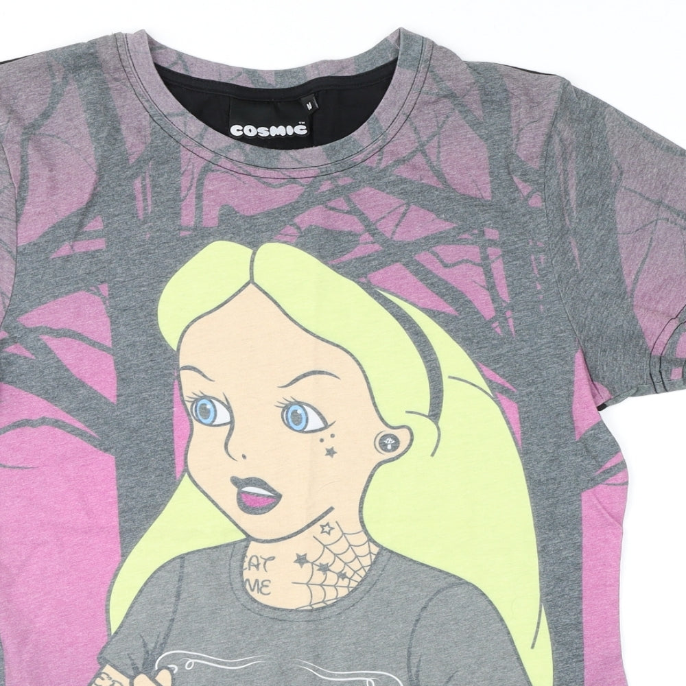 Cosmic Womens Multicoloured Geometric  Basic T-Shirt Size M