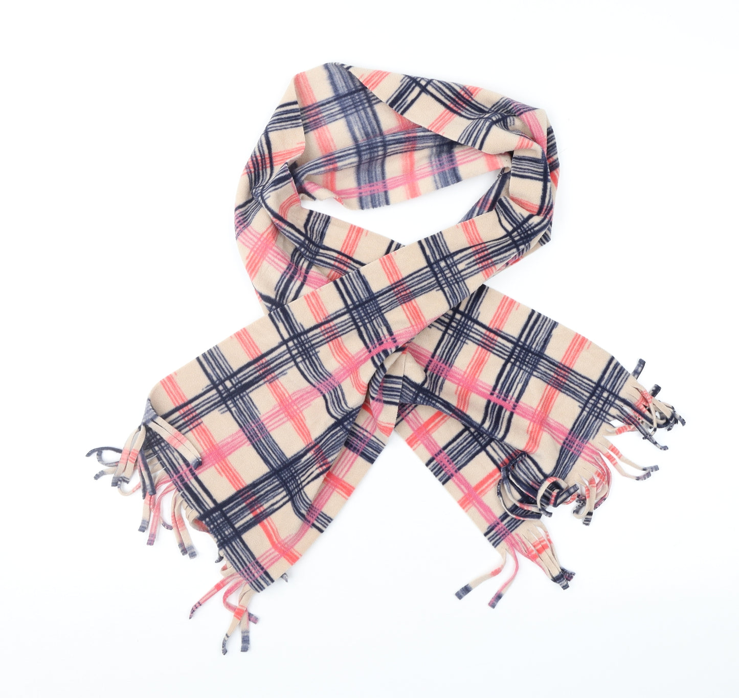 Preworn Unisex Beige Geometric   Scarf