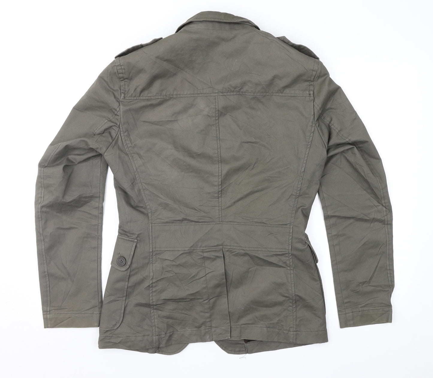 H&M Mens Green   Military Jacket Jacket Size M