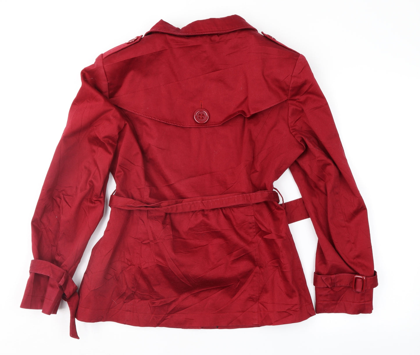 Rossetti Womens Red   Trench Coat Jacket Size 14