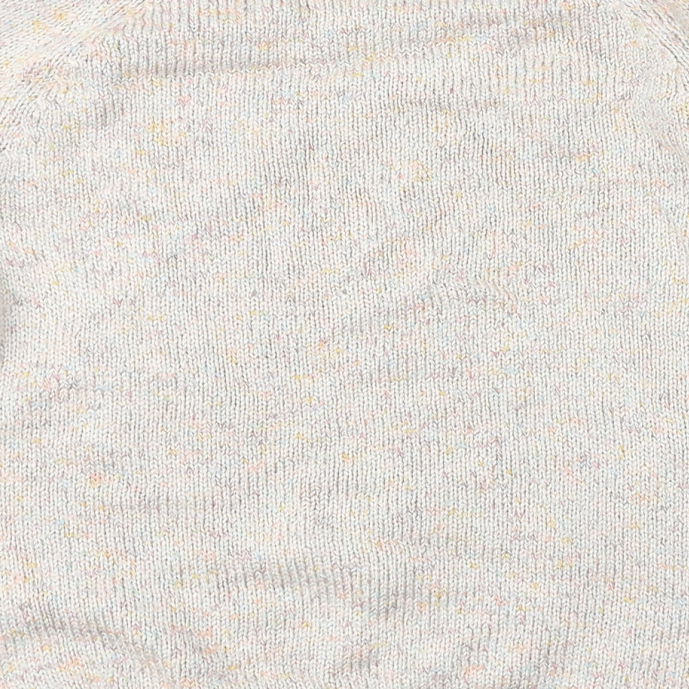 Red Herring Womens Beige Geometric  Pullover Jumper Size 16